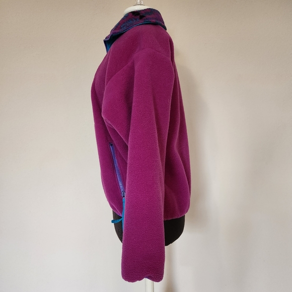 Columbia Vintage 90's Color Block Zipped Fleece Women's M - Picture 4 of 8
